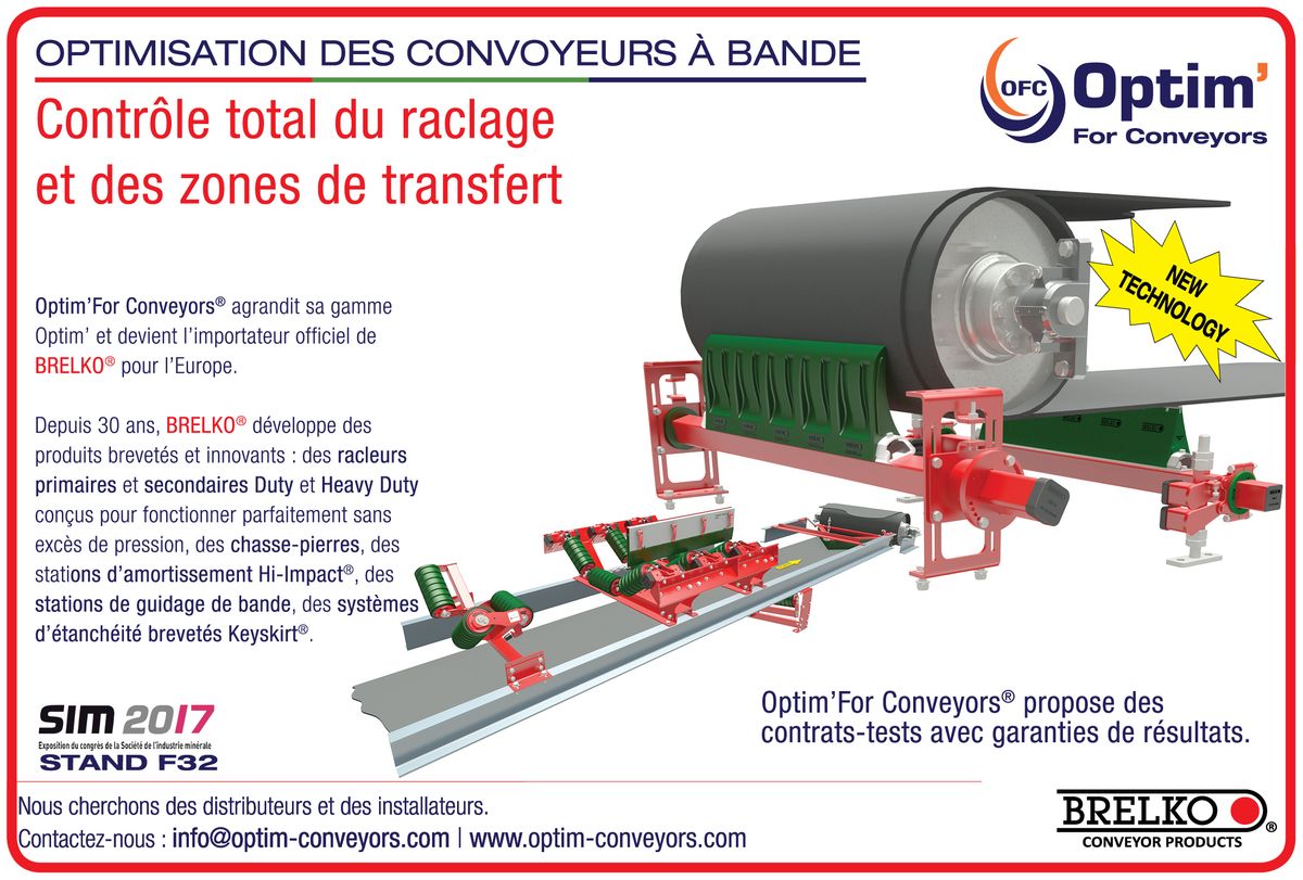 Publicité pour notre gamme BRELKO dans Mines et Carrières