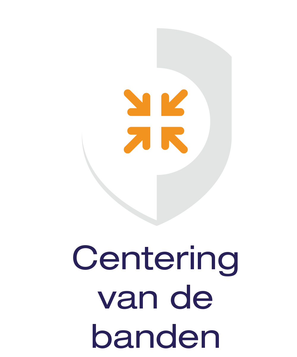 Centrering van de banden